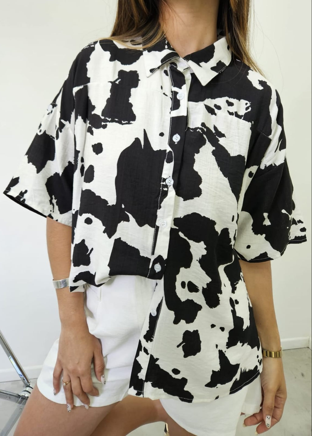 Camisa Oversize Cow OLIVÉA