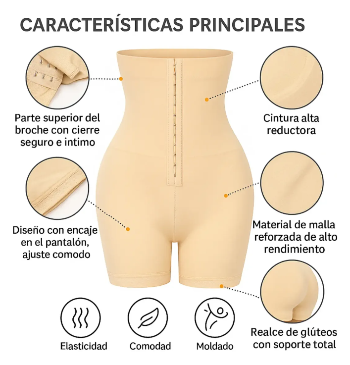 Faja Levanta Glúteos y Control de Abdomen