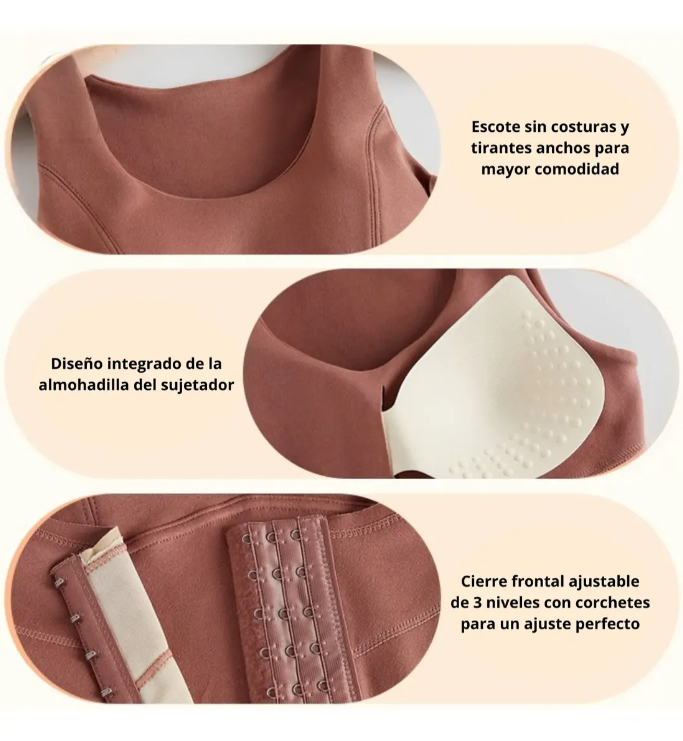 Faja Chaleco Modeladora 2 en 1 | Control de Abdomen y Cintura