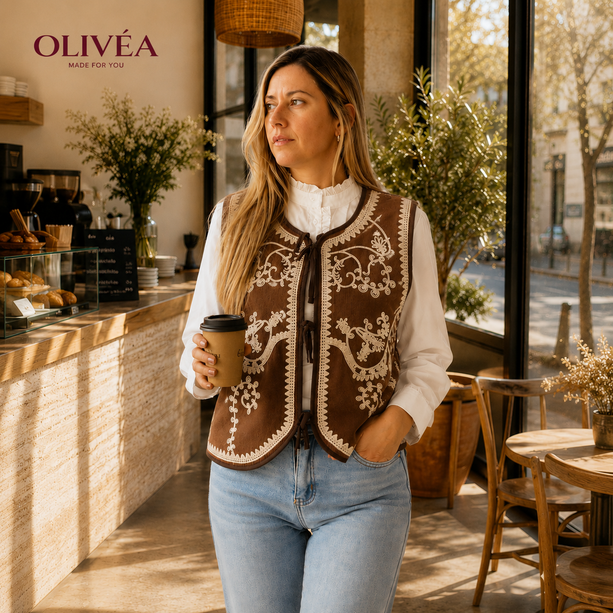 Chaleco Aura Bordado