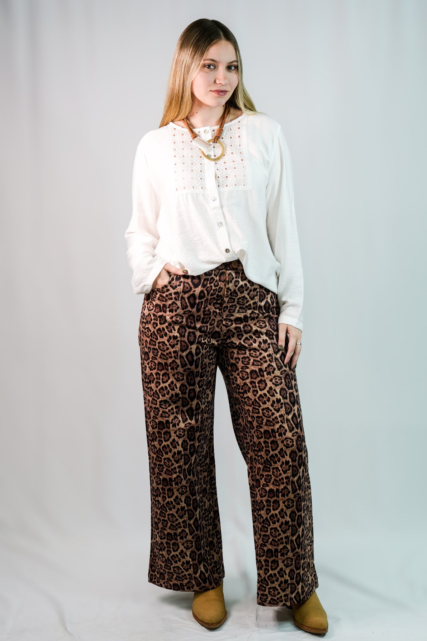 Pantalon Print- Dos Tonos